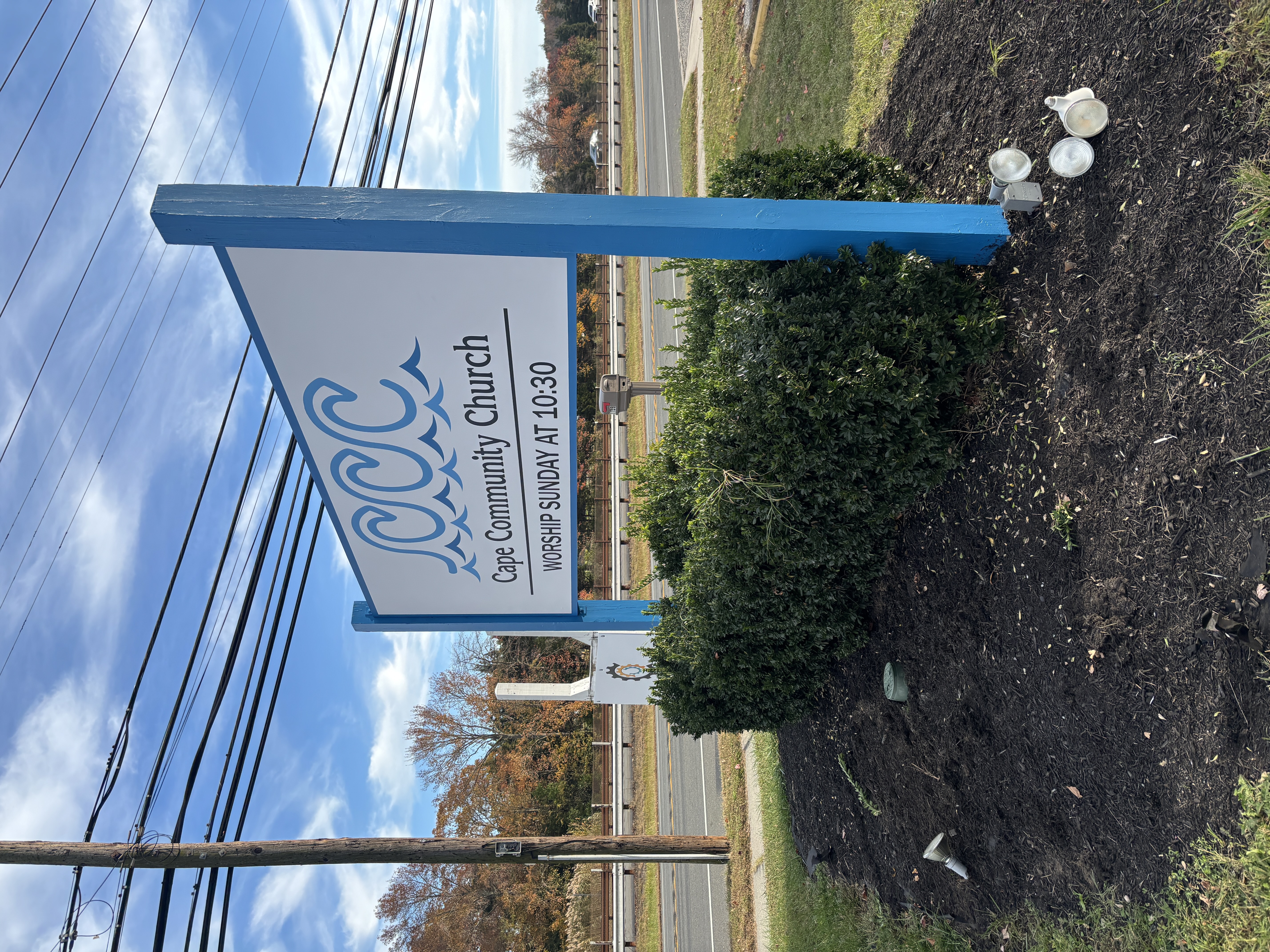 Cape Community Church non-illuminated monument sign
